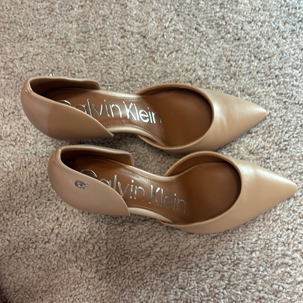 Calvin Klein Tan Stiletto Heels